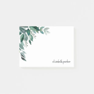 Abundant Foliage Personalized Post-it Notes
