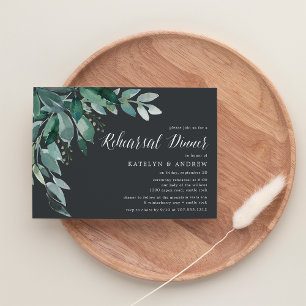 Abundant Foliage   Rehearsal Dinner Invitation