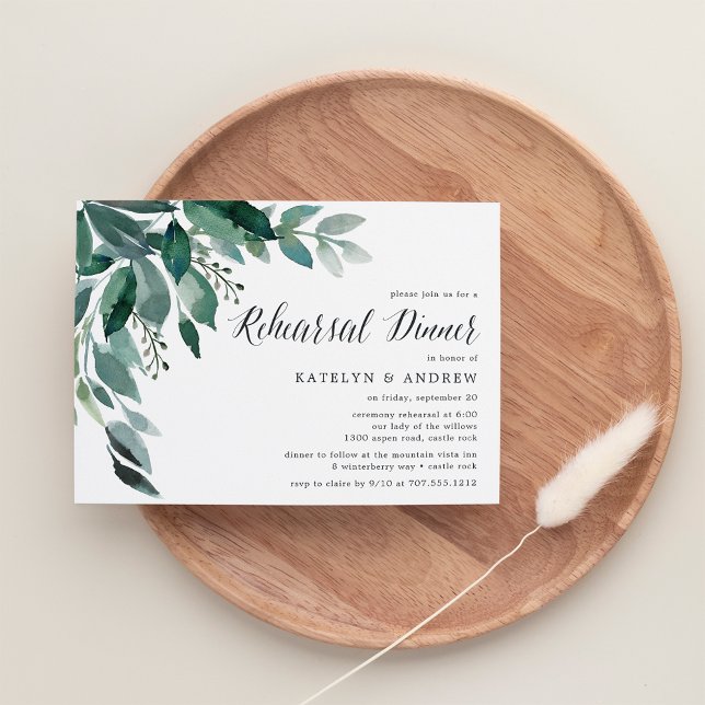 Abundant Foliage | Rehearsal Dinner Invitation (Creator Uploaded)