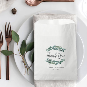 Abundant Foliage Thank You Favour Bag