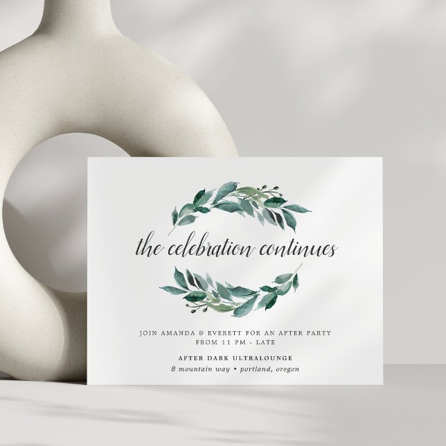 Abundant Foliage Wedding After Party Invitation (Creator Uploaded)