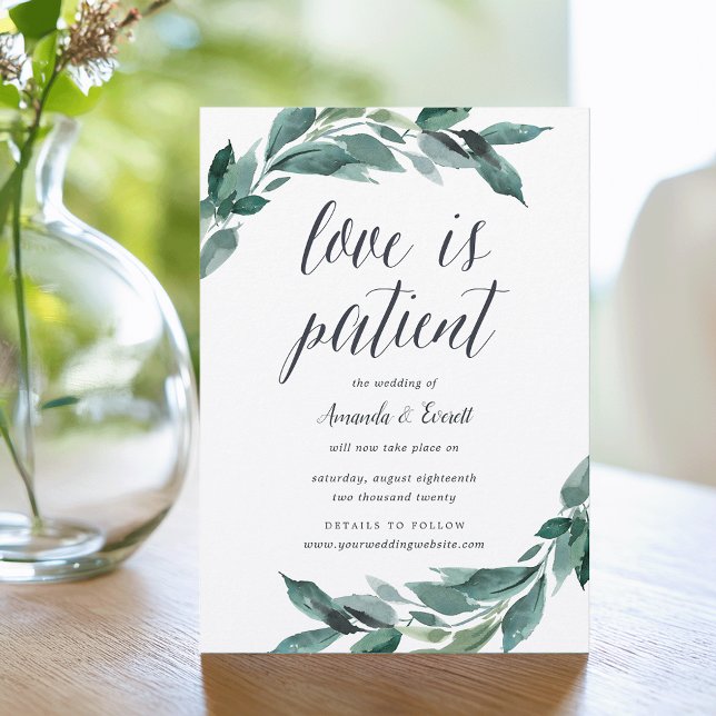 Abundant Foliage Wedding Postponement Announcement (Creator Uploaded)