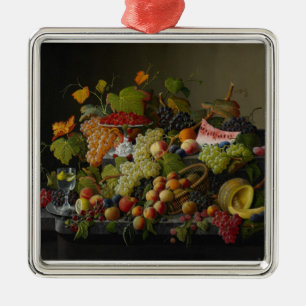 Abundant Fruit, 1858 (oil on canvas) Metal Tree Decoration
