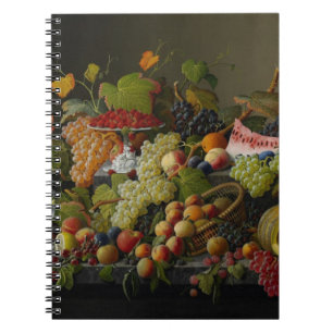 Abundant Fruit, 1858 (oil on canvas) Notebook