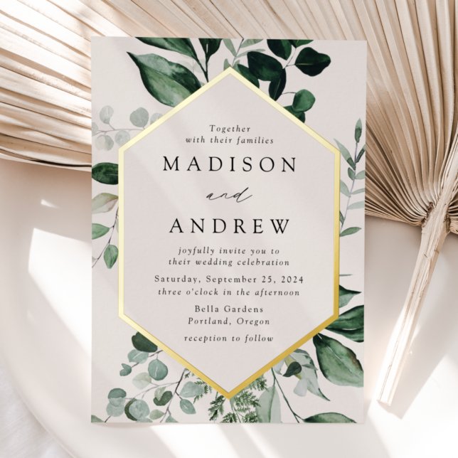 Abundant Greenery Cream and Gold Frame Wedding (Creator Uploaded)