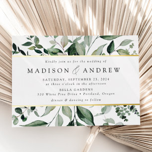 Abundant Greenery Wedding Gold