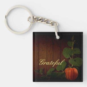 Abundant Harvest Pumpkin Thanksgiving Key Ring