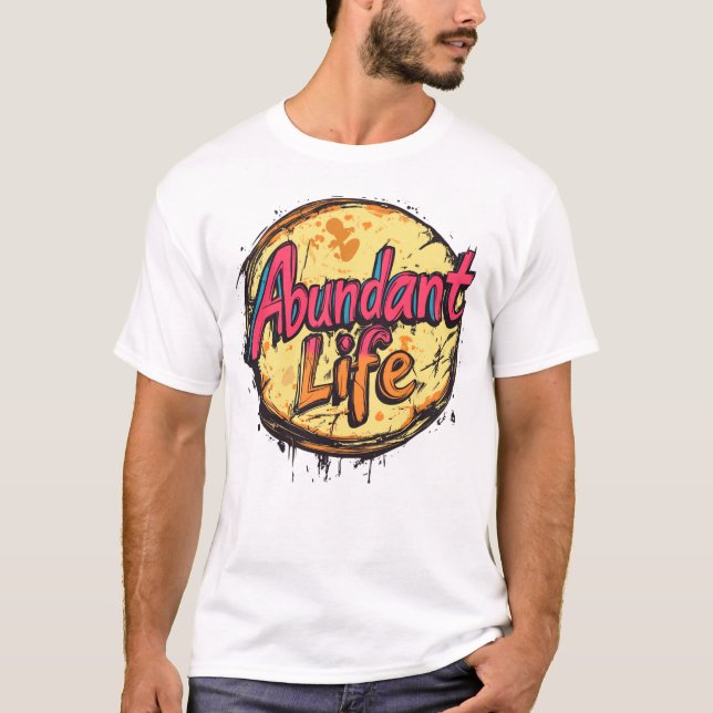 Abundant Life: Retro Pop Burst T-Shirt (Front)