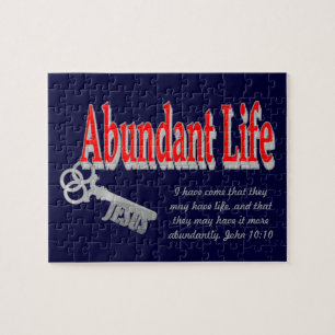 Abundant Life: The Key - v1 (John 10:10) Jigsaw Puzzle