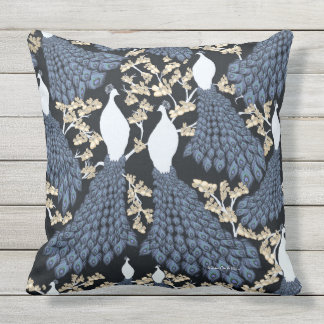 Abundant Peacocks Cushion