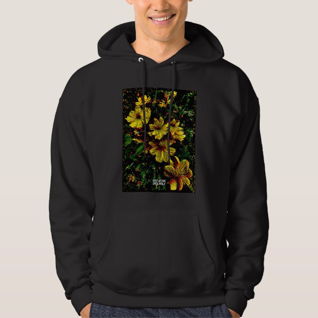 Abundant Permaculture Kitchen Garden Plants Nastur Hoodie (Front)