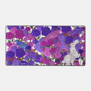Abundant Rabbits Desk Mat
