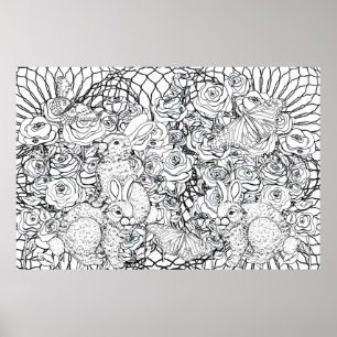 Abundant Rabbits Poster