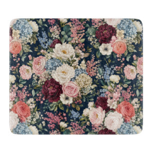 Abundant Upscale Flower Market Bouquet Cutting Board