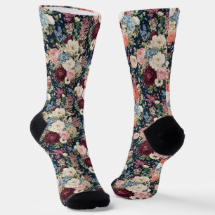 Abundant Upscale Flower Market Bouquet Socks