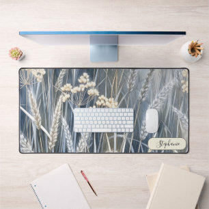 Abundant Wheat Stalk Custom Desk Mat