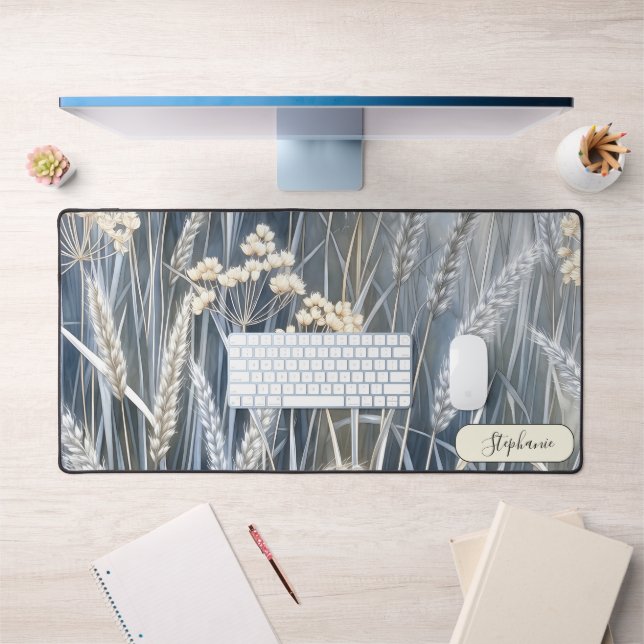 Abundant Wheat Stalk Custom Desk Mat (Office 1)