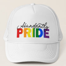 Abundantly Pride Rainbow Gay Proud Trucker Hat