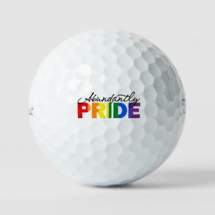 Abundantly Pride Rainbow Golf Balls