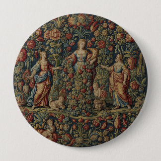 Abundia Good Fortune + Prosperity Tapestry 10 Cm Round Badge