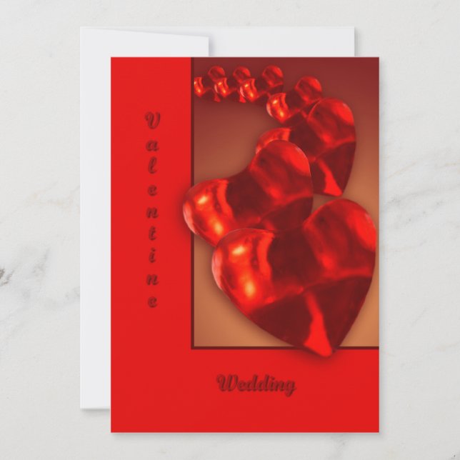 abw  Valentine Wedding Invitation (Front)