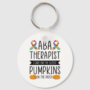 Aby Therapist Halloween Costume Pumpkins Behaviour Key Ring
