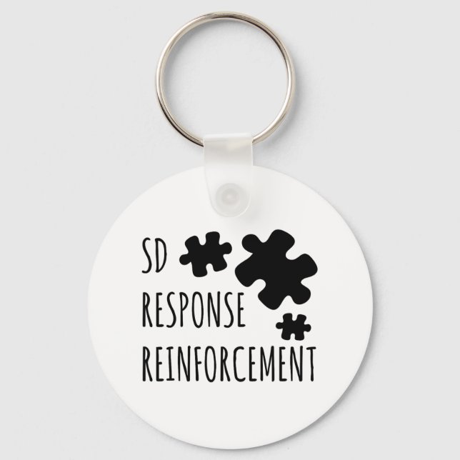 Aby Therapist Sd Reinforcement Response Behaviour  Key Ring (Front)