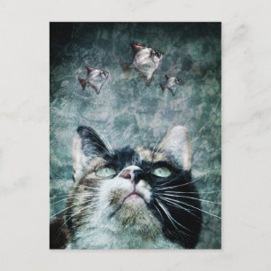 Abyss cat Postcard