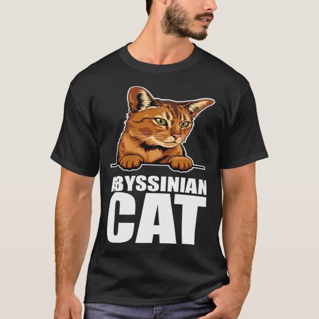Abyssinian  Abyssinian cat  Abyssinian mom  7 T-Shirt (Front)