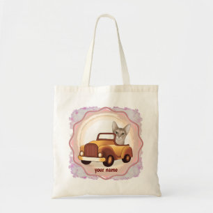 Abyssinian Cat Driving Car Tote Bag