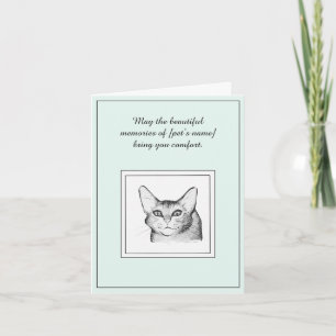 Abyssinian Cat Sympathy Card