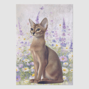 Abyssinian Cat Watercolor Tissue Paper