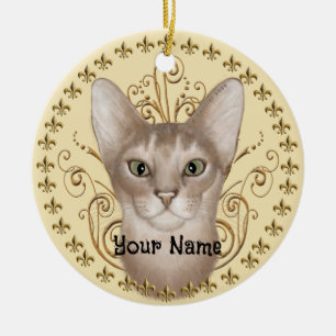 Abyssinian Fleur De Lis ornament