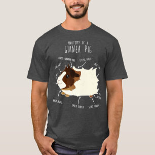 Abyssinian Guinea Pig Anatomy 1 T-Shirt
