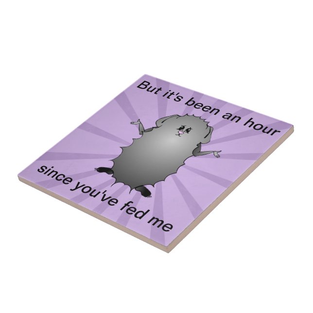 Abyssinian Guinea Pig Comic Tile (Side)