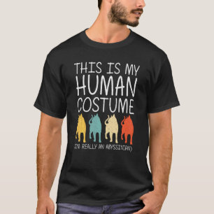Abyssinian Halloween Human Costume Kitten Cat Easy T-Shirt