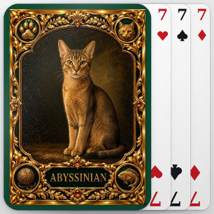Abyssinian, Jewelled Heirloom Art Playing Cards