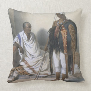 Abyssinian Priest and Warrior, illustration from ' Cushion