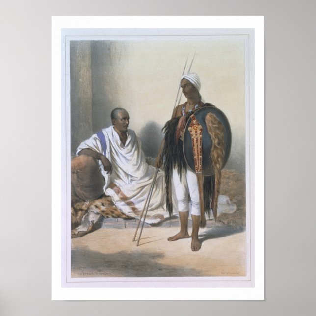 Abyssinian Priest and Warrior, illustration from ' Poster (Front)