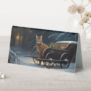 Abyssinian Snowy Sleigh Ride Christmas Decor