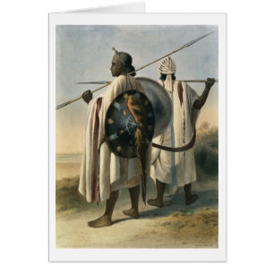 Abyssinian Warriors, illustration from 'The Valley