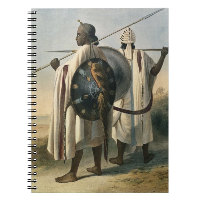 Abyssinian Warriors, illustration from 'The Valley Notebook (Front)