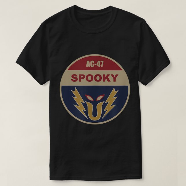AC-47 Spooky Patch  T-Shirt (Design Front)