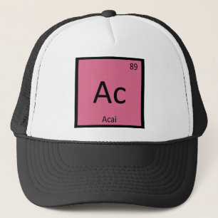 Ac - Acai Berry Chemistry Periodic Table Symbol Trucker Hat