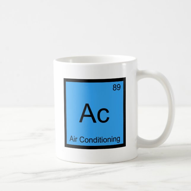 Ac - Air Conditioning Chemistry Element Symbol Tee Coffee Mug (Right)