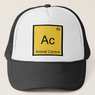 Ac - Animal Control Chemistry Element Symbol Tee Trucker Hat