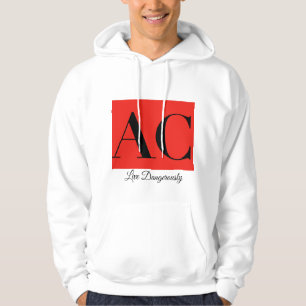 AC Clothing Logo and Motto Hooded Sweatshirt