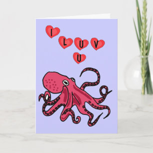AC-Cute Octopus Love Card