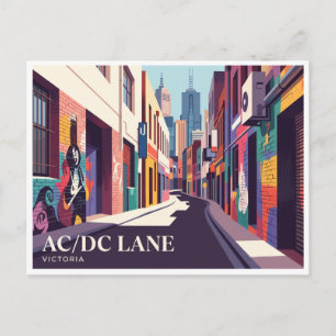 AC/DC Lane Melbourne Australia Postcard