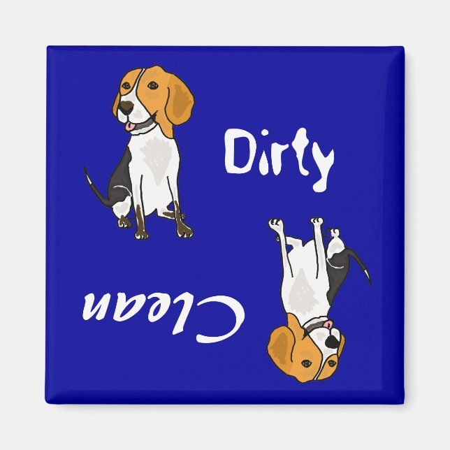 AC- Dirty Paws Beagle Magnet (Front)